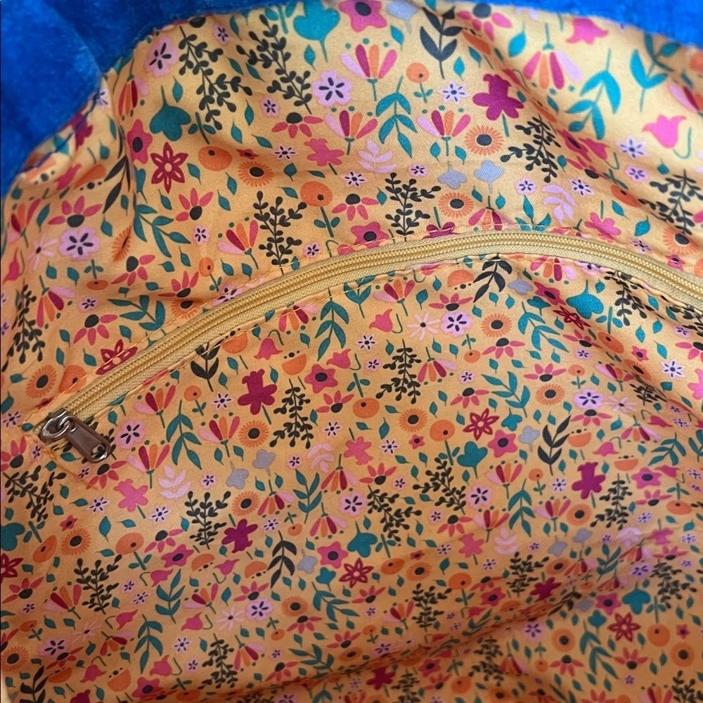 Matilda Jane Vibrant Blue and Pink Floral Tote